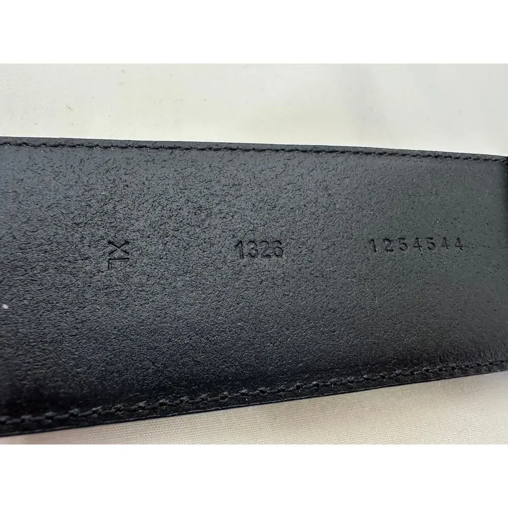 Lauren Ralph Lauren Black Leather Belt SZ XL Quiet Luxury Heritage Style